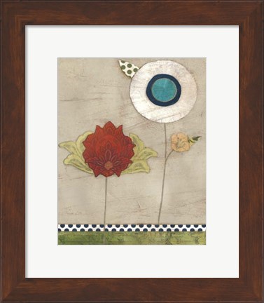 Framed Petal Patterns III Print