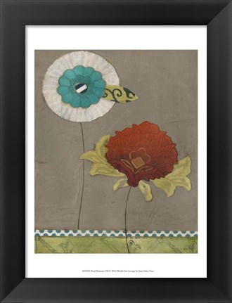 Framed Petal Patterns VII Print