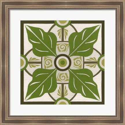 Framed Non-Embellished Palm Motif IV Print