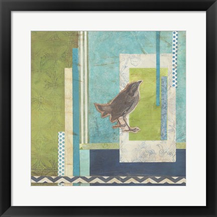 Framed Avian Scrapbook II Print