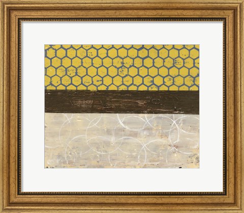 Framed Honey Comb Abstract II Print