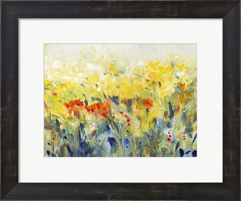 Framed Flowers Sway II Print