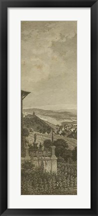 Framed Pastoral Panorama I Print