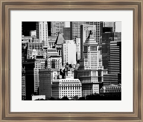 Framed NYC Skyline IX Print