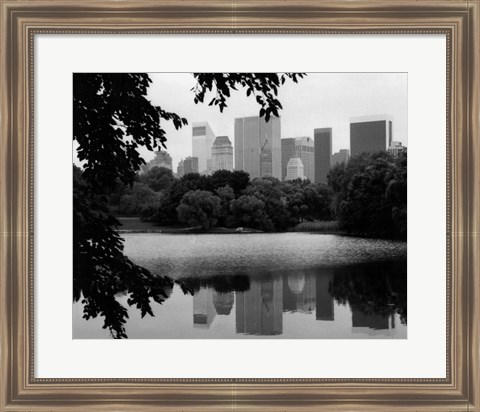 Framed NYC Skyline X Print