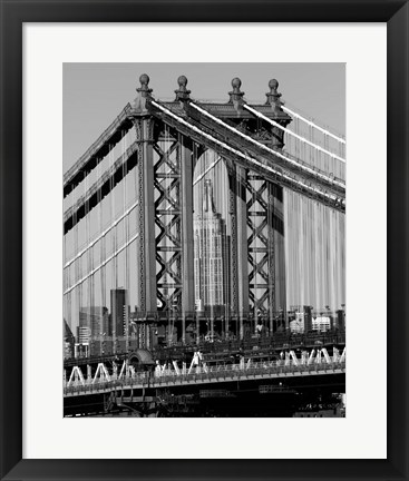 Framed Bridges of NYC I Print