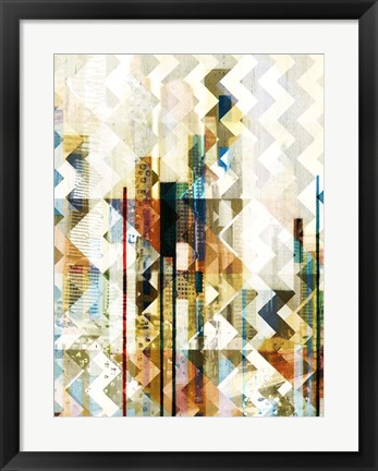 Framed Urban Chevron II Print