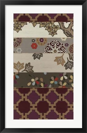 Framed Autumnal Tapestry I Print