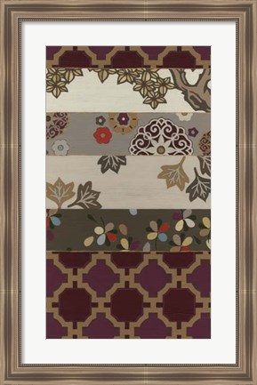 Framed Autumnal Tapestry I Print