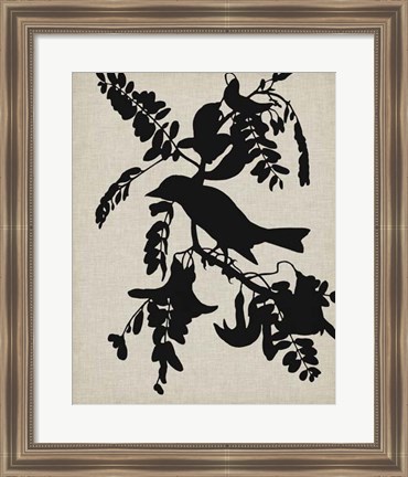 Framed Audubon Silhouette V Print