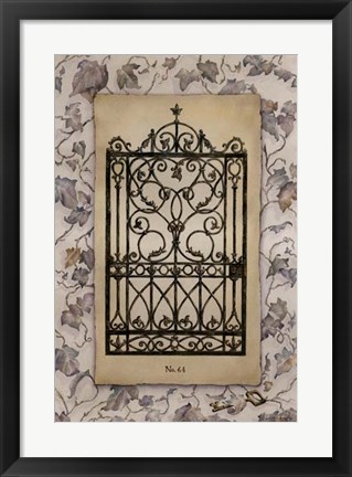 Framed Ivy Gate II Print