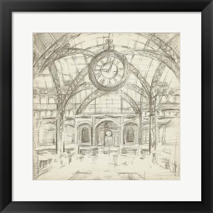 Framed Interior Architectural Study I Print