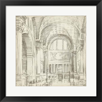 Framed Interior Architectural Study IV Print