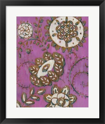 Framed Radiant Ornament II Print