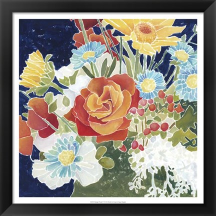 Framed Midnight Florals IV Print