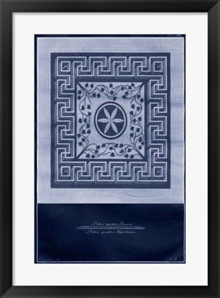 Framed Indigo Tile II Print