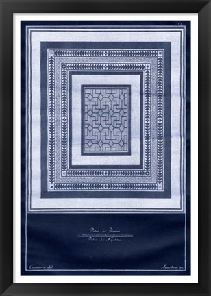 Framed Indigo Tile IV Print