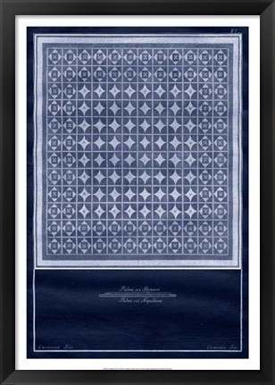 Framed Indigo Tile VI Print