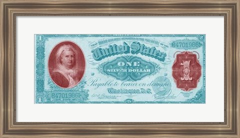 Framed Modern Currency VII Print
