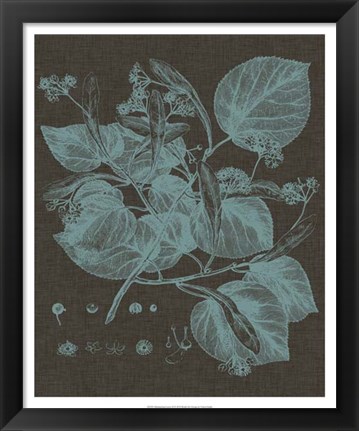 Framed Shimmering Leaves II Print