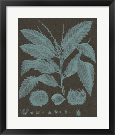 Framed Shimmering Leaves V Print