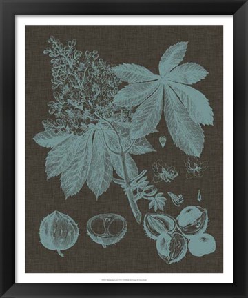 Framed Shimmering Leaves VI Print