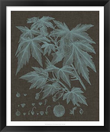 Framed Shimmering Leaves VII Print