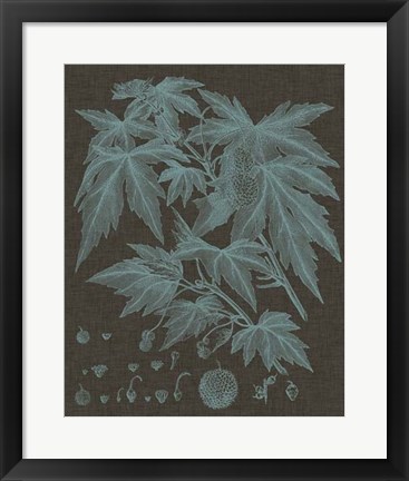 Framed Shimmering Leaves VII Print