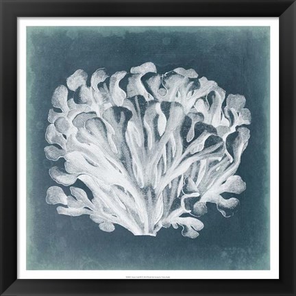 Framed Azure Coral III Print