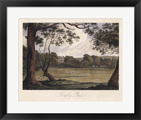 Framed English Countryside IV Print