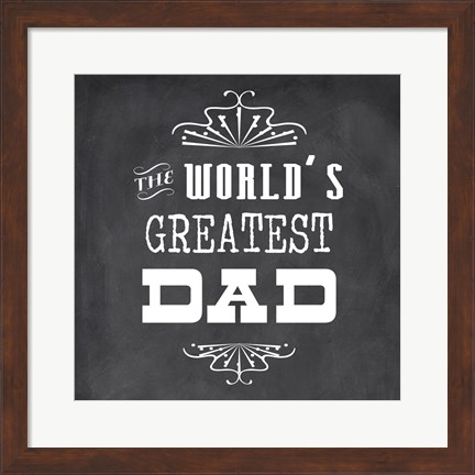 Framed World&#39;s Greatest Dad II Print