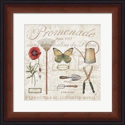 Framed Royal Garden II Print