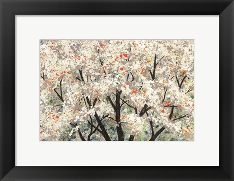 Framed Pear Blossoms in Spring Print