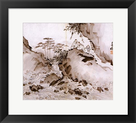 Framed Yi Han-cheol - drawing Print