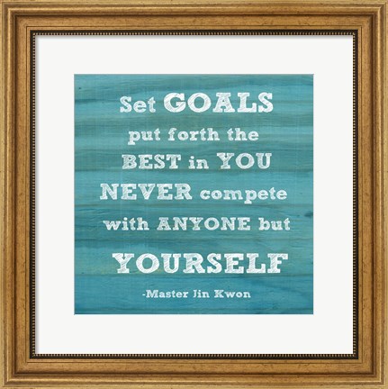 Framed Set Goals square Print