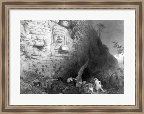 Framed Monument of the Ancient Mayan Race, Quirigua, Guatemala Print