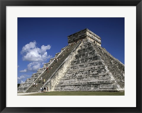 Framed El Castillo Pyramid Print