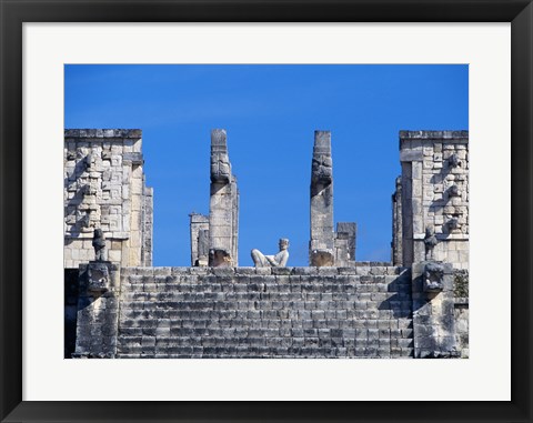 Framed Chac Mool Temple of the Warriors Chichen Itza Print