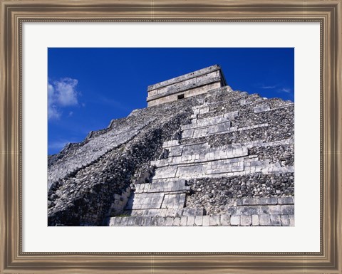 Framed El Castillo Chichen Itza up close Print