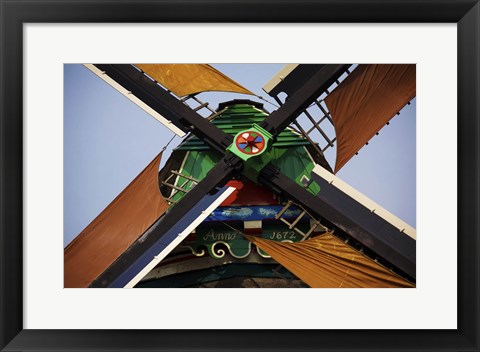 Framed Dutch Windmill Blades Print