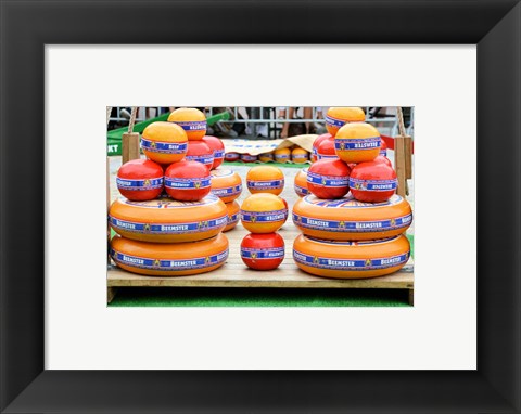 Framed Dutch Cheese Market Print