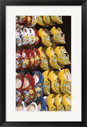 Framed Dutch Souvenir Store Selling Clogs Print