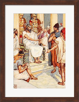 Framed Solon the Wise Lawgiver of Athens Print