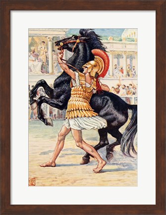 Framed Alexander the Great in the Olympic Games Print