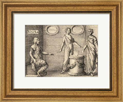 Framed Greek Gods Vesta Print