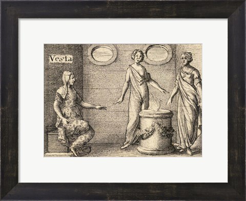 Framed Greek Gods Vesta Print