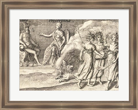 Framed Greek Gods Pluto Print