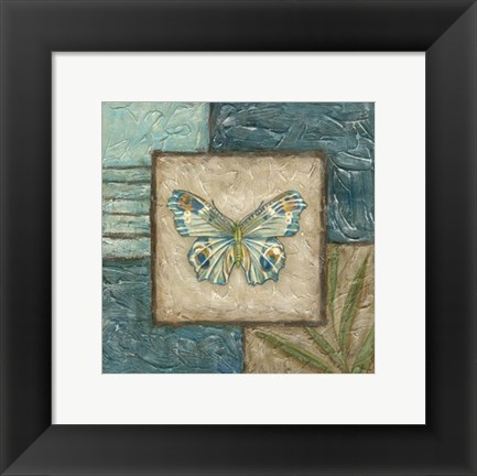 Framed Butterfly Montage II Print