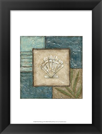 Framed Shell Montage II Print