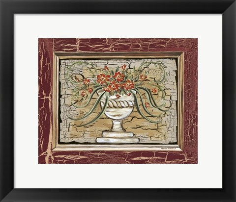 Framed Antique White Vase II Print